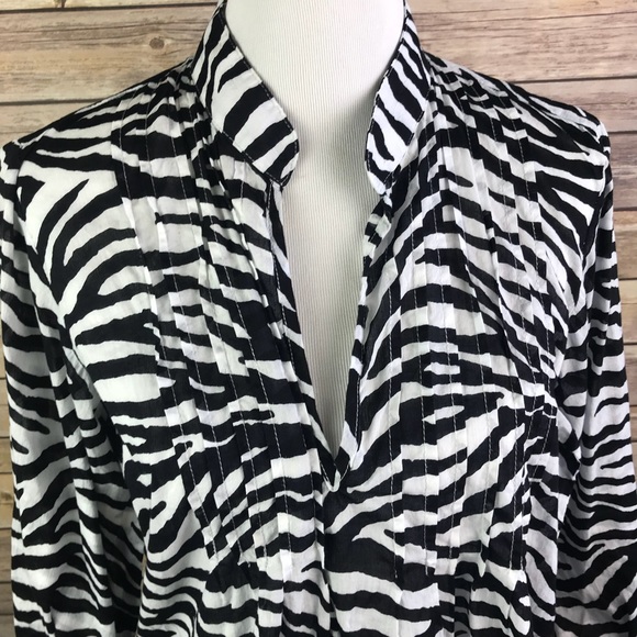 Ralph Lauren Zebra Tunic Top Dress Coverup - Picture 2 of 7
